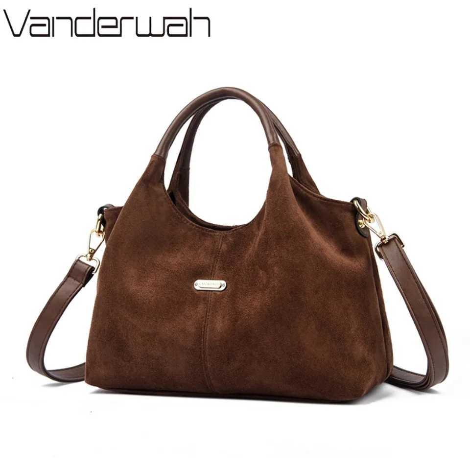 Genuine Faux Suede Handbags Soft High Quality Women Bag Small Casual Female Messenger Shoulder Bag Ladies Crossbody Bag H260306
