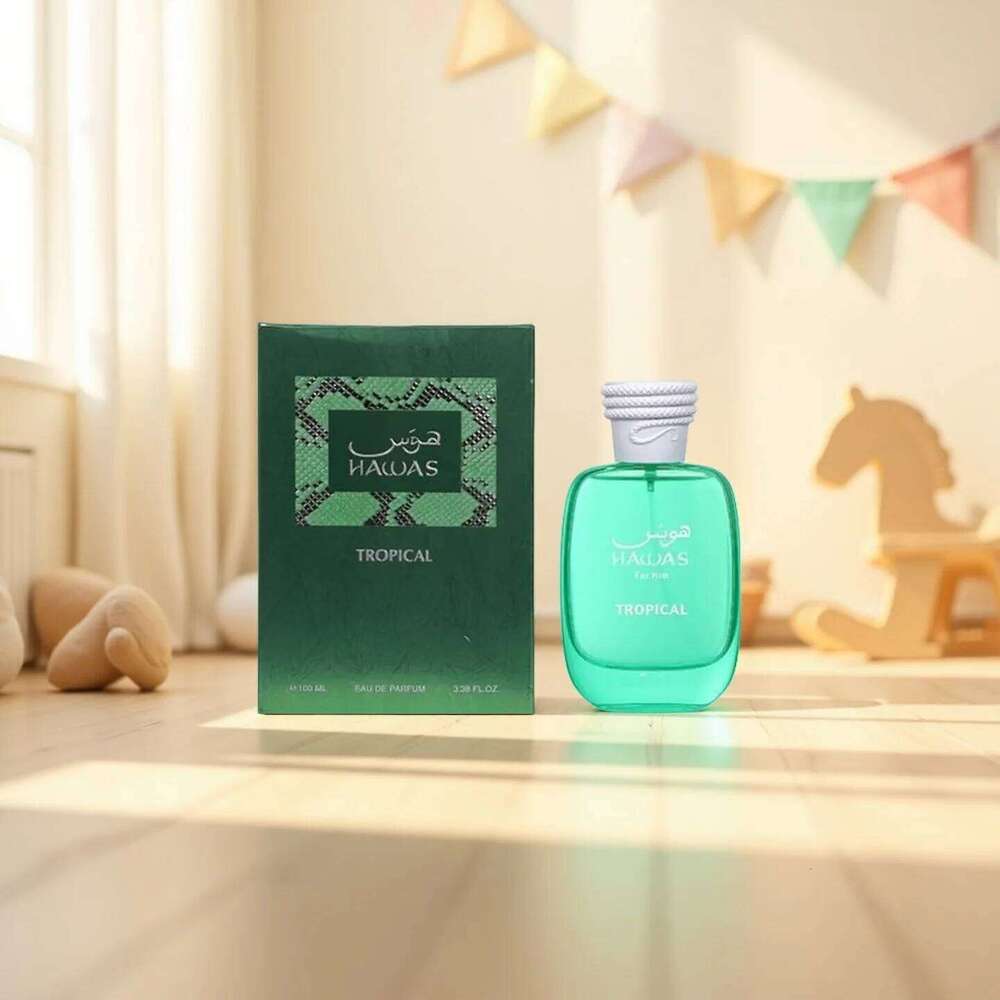 RASASI Hawas Tropical Eau de Parfum, Green Glass Bottle, Fragrance for Personal Use, 100ml 26H0306
