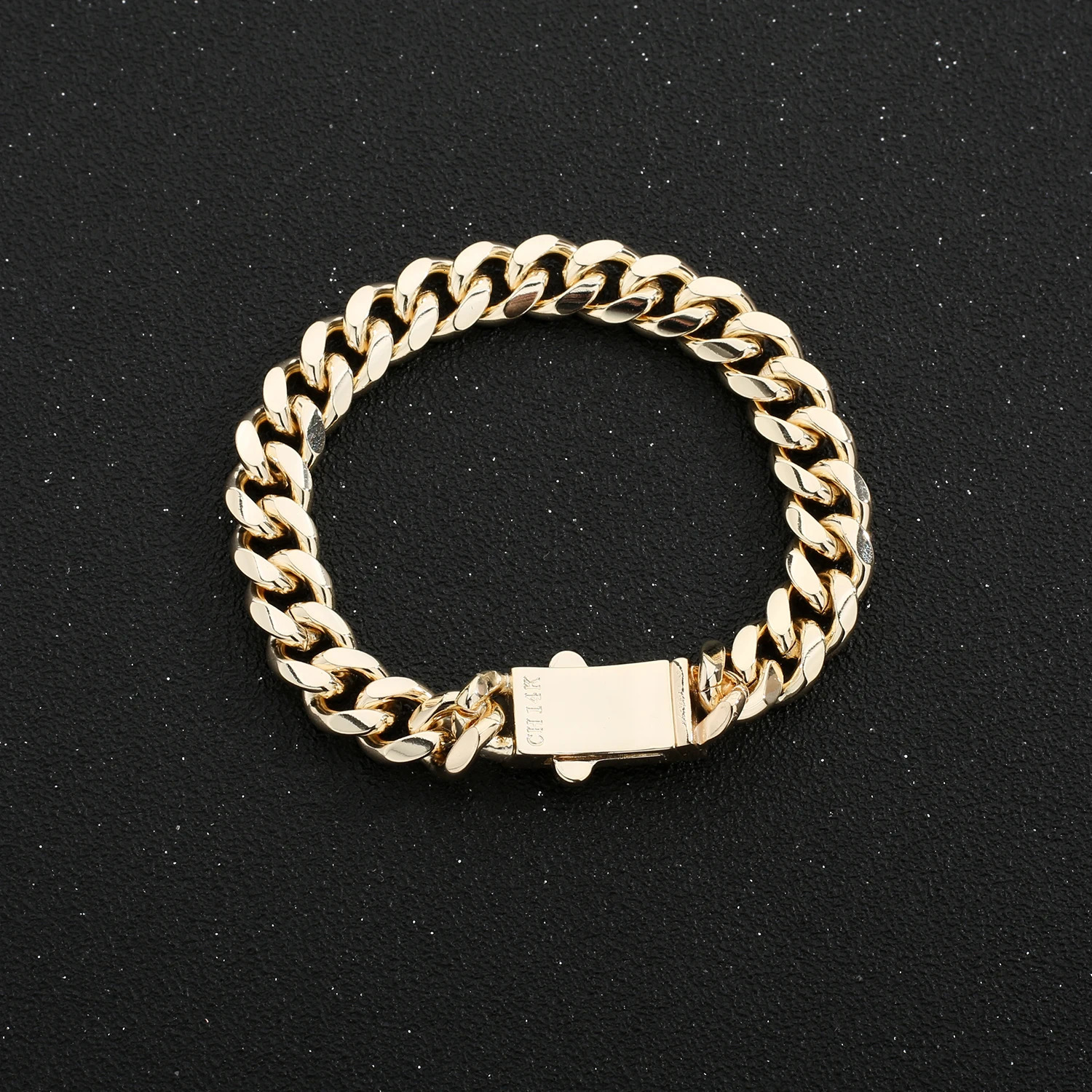 Unisex anklet one 14K plated brass Monaco series 23cm/25cm foot jewelry 260304