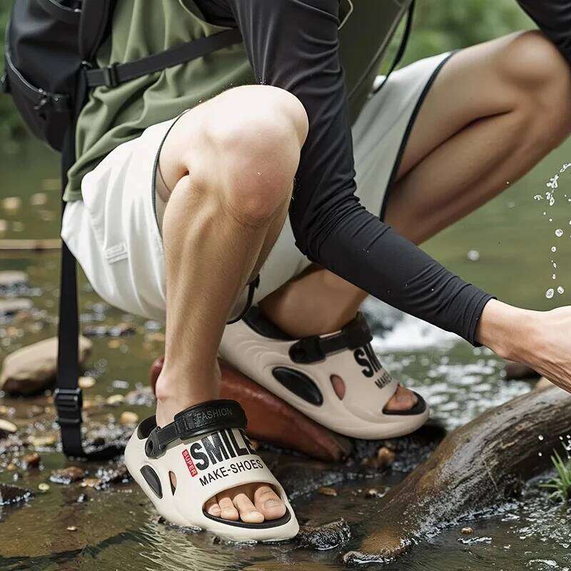 LItfun Summer Indoor Non-Slip Step-Pooching Car Thick-Soled Outdoor Sports Men's Cool Slippers