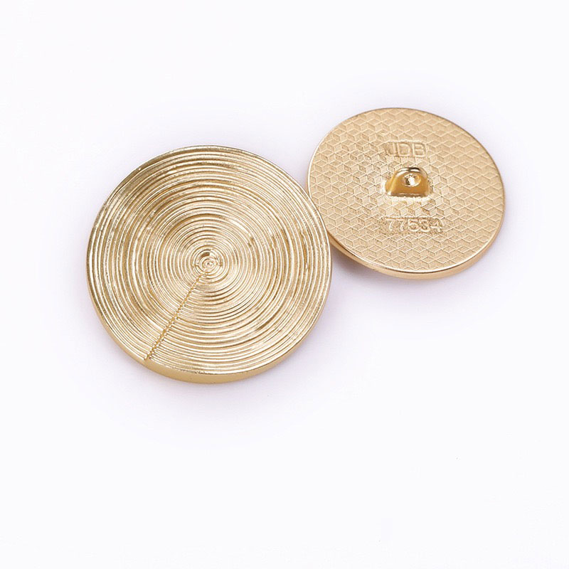 Rustic Year-Ring Style Metal Fasteners for Outerwear