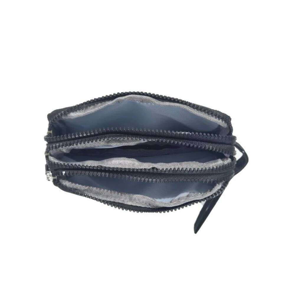 Three Zipper Solid Color Letter Printing Large Capacity Wearable Purse 2025 Fashion Clutch Wallets for Women C260304