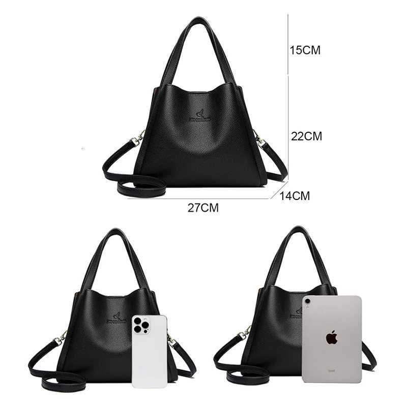 Casual Tote Bags Female Handbag Large Capacity Shoulder Bag for Women Ladies Vintage PU Leather Crossbody Bag Sac A Main H260306