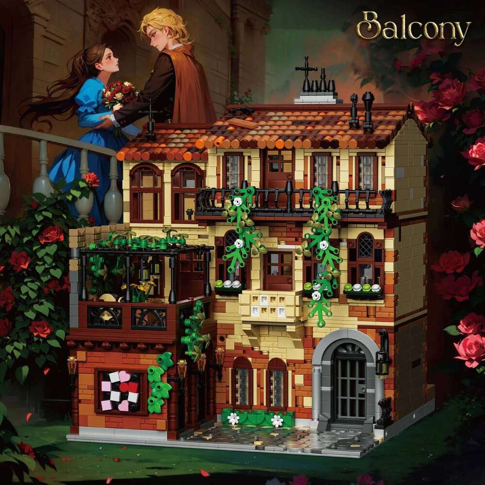 3800PCS Classic Musical Theater Balcony Scene Building Blocks Architecture Model Bricks Desktop Decoration Kids DIY Toys Gifts Z260305