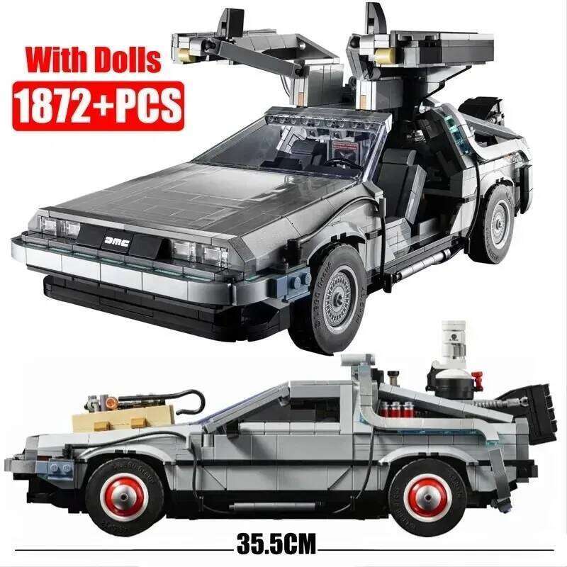 Compatible 10300 Back to the Future Time Machine DeLorean DMC-12 Building Blocks Construction Car Bricks Toys For Children Gifts Z260306