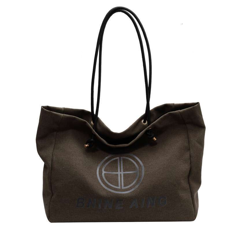 Korean Version Canvas For Women S New Trendy And Fashionable Student Party Tote With Large Capacity Portable Shoulder Bag XIU LAI SI