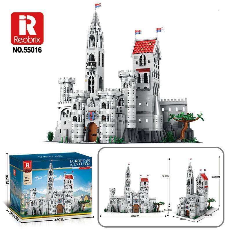 3999PCS Grand Medieval European Blocks Knight Castle Model Desktop Ornaments Kids Gift Educational Building Toys Z260305