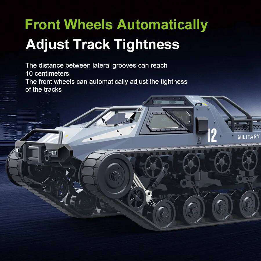 2.4G Proportional Control RC Crawler Track JJRC C8812 Max Ripsaw Tank Tracked Vehicle Model Toy Car Gift for Kids C260305