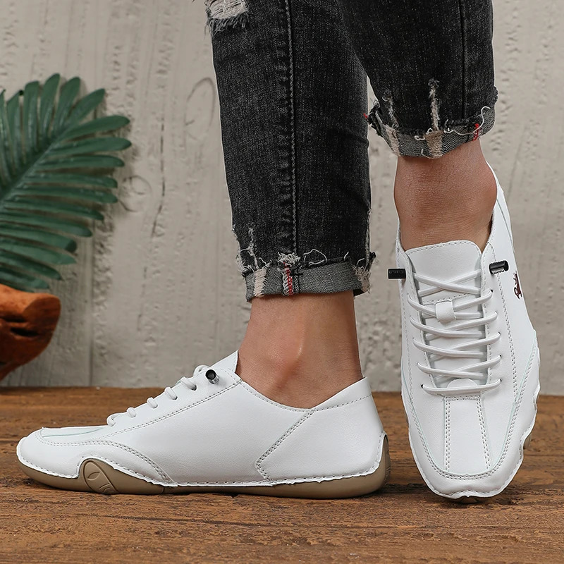 Classic Loafers Trendy Durable Artificial Leather Waterproof Anti Slip Casual Shoes for Outdoor Walking Mens Motorcycle Boots 260305