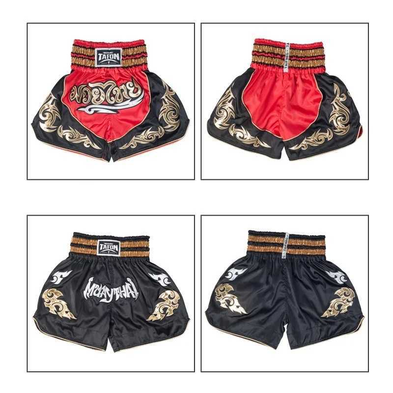 Classic Muay Thai Shorts For Men Women Boxing Kickboxing High Grade MMA Fight Clothing Training Boxing Trunk X260306