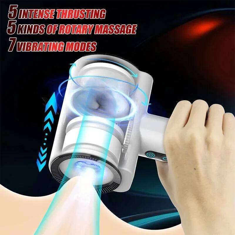Automatic Sex Toys 360Rotating Massage Male Suction Telescopic Masturbator Adult Products for Men W260305