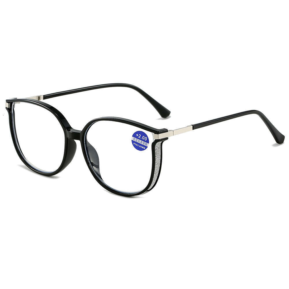 New Anti-Blue Light Reading Glasses Women Fashion Large Frame Comfortable Lightweight Eyewear Liuyuemoshang