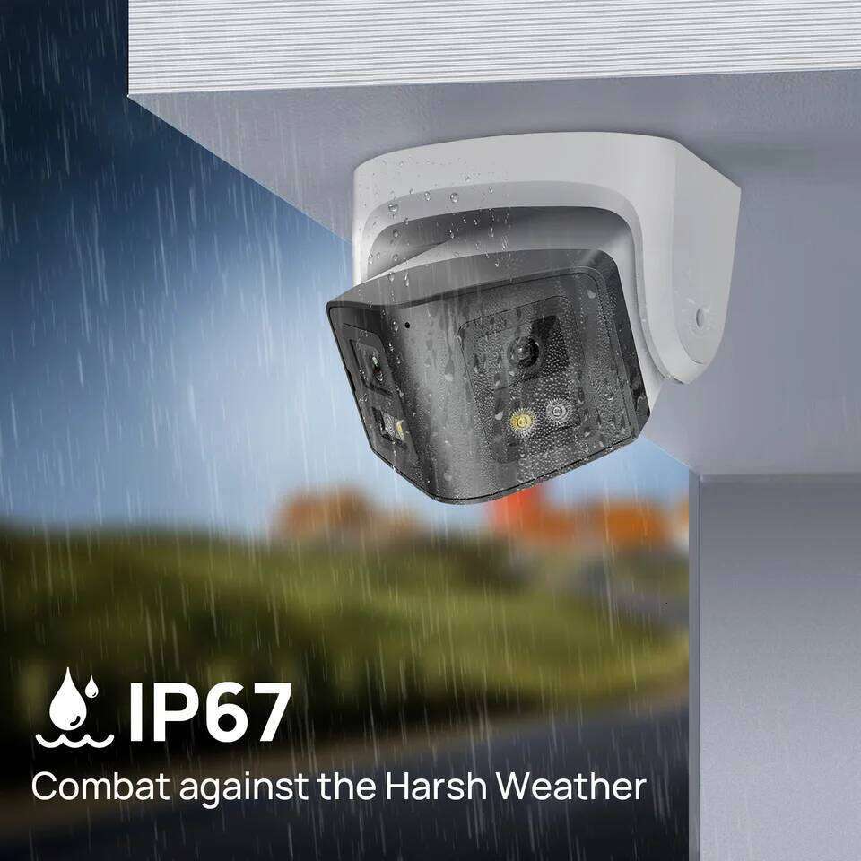 Hikvision-Compatibele 4K 8mp ColorVu 170 Binocular Panoramische IP Md2.0 Tweerich tingsges prekken Thuis CCTV Camera 26W0306