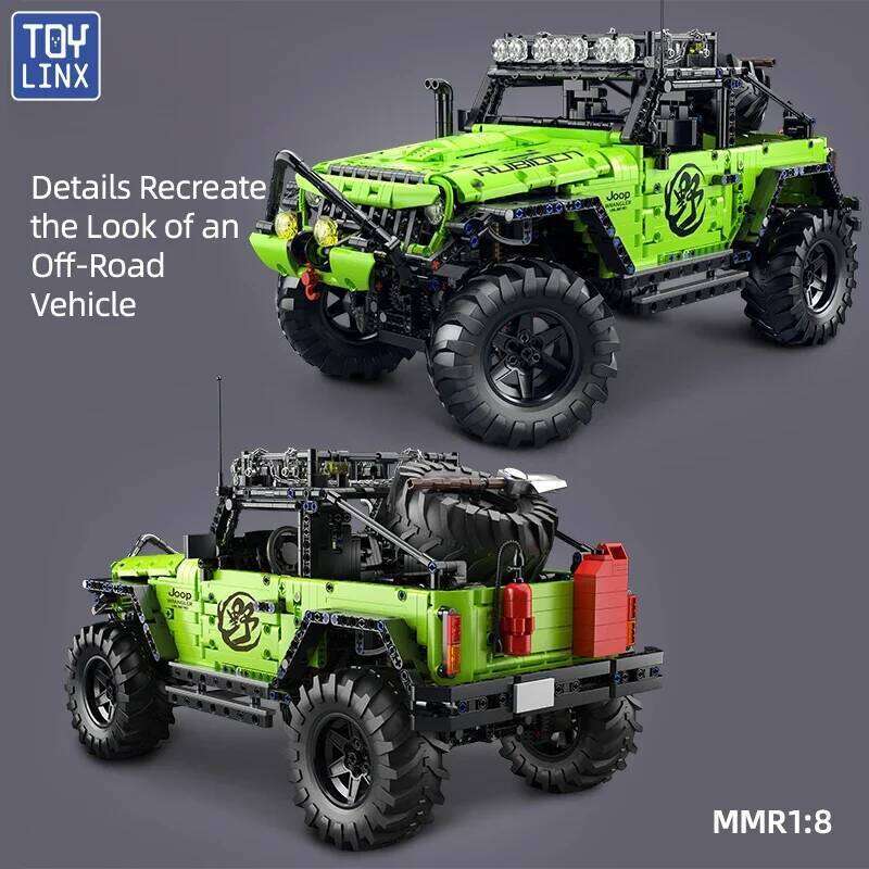 TOYLYNX DIY Moc Off-road Vehicle Building Blocks 1:8 Racing Car Model Toys Gift Children Adult Birthday Christmas Gifts Set Z260305