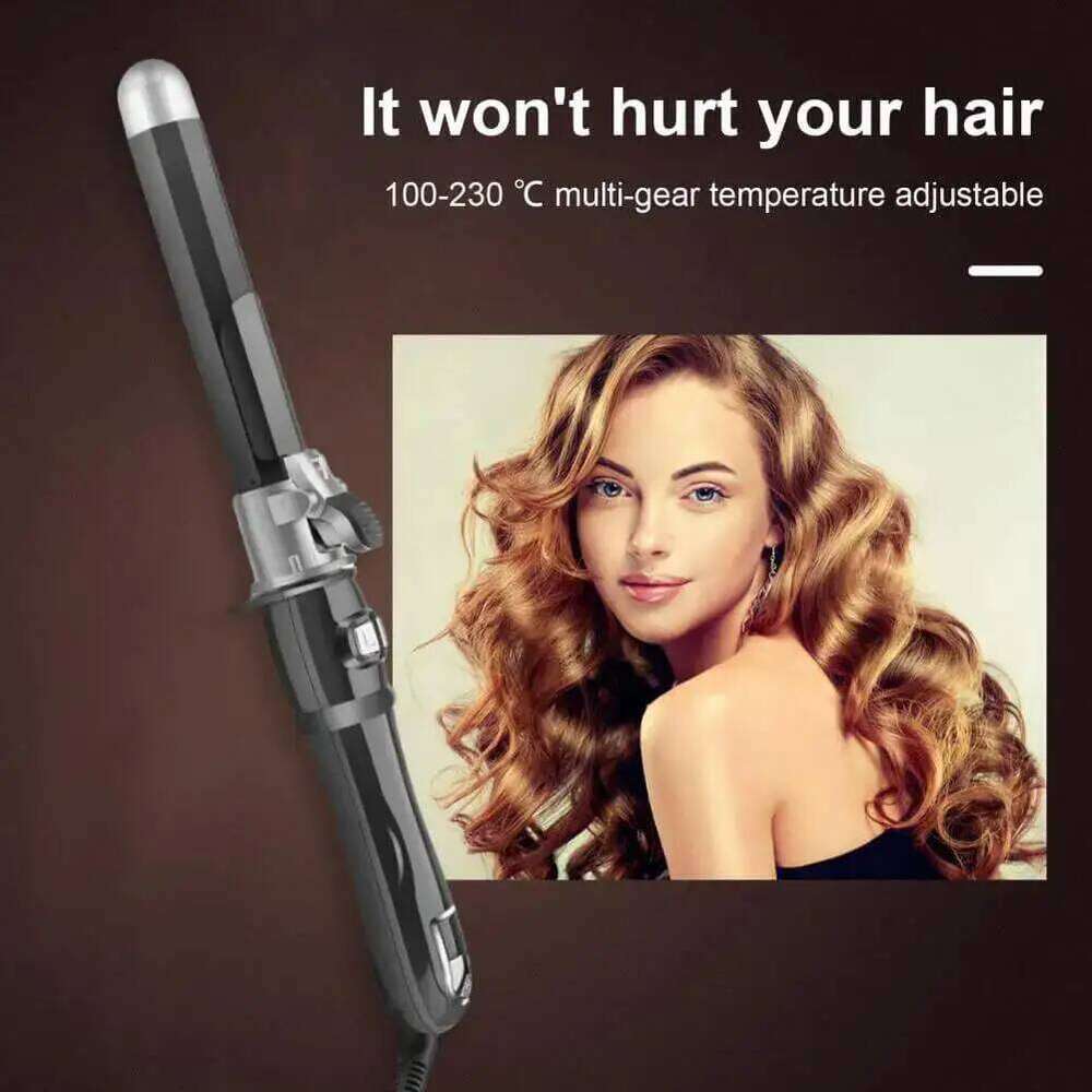 10 Rotating Curling Iron 28mm Ceramic Barrel Fully Automatic Curler for Big Waves and Long Lasting Hair Styling 26Y0306