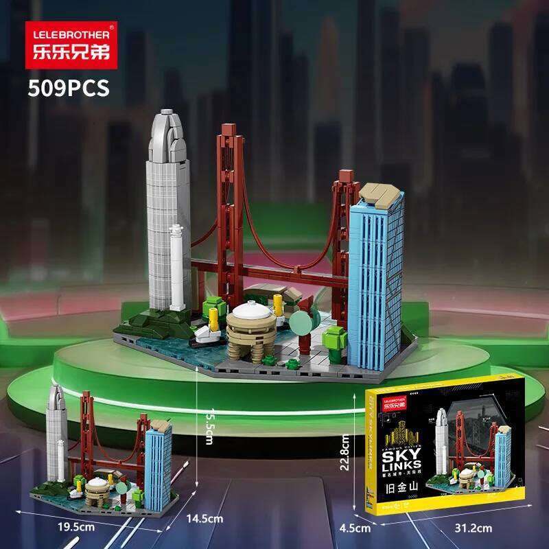 Famous City Skyline Building Blocks Italy Australia New York Dubai Beijing Figure Model Assembled Mini Brick Toys For Kids Gift Z260305