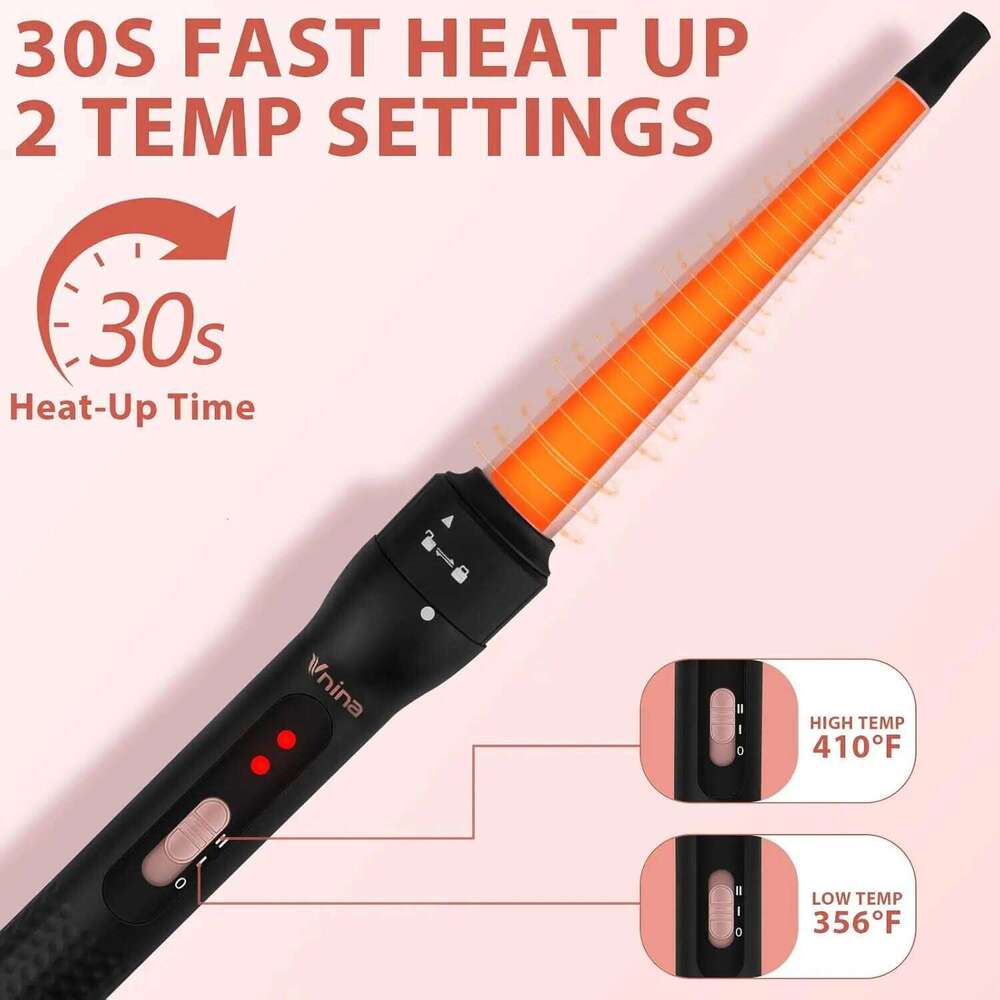 1.5 Inch Thermal Brush for Blowout Look, Heated Round Hair Straightening Curling With 2 Temp Settings 26Y0306