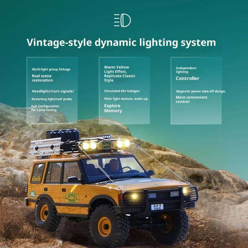 FMS Camel Cup 1/10 Official Authorized Simulation RC Remote Control Climbing Car 1-10 Land Rover FCX10 C260305