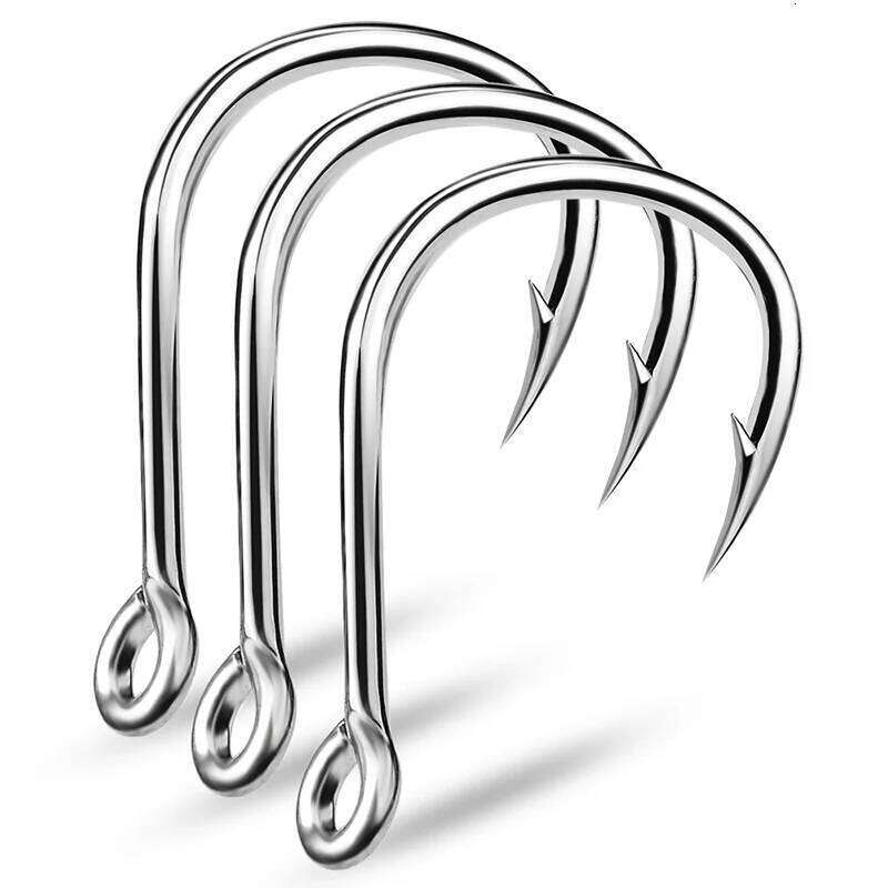 PROBEROS 10Pcs Crank Jig Head 1/0-5/0# Barbed Single Circle Carp Hooks High Carbon Steel Fishhooks Fishing Tackle Y260305
