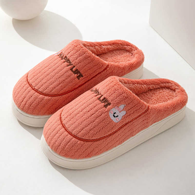 25 Winter Cotton Slippers for Women Indoor Warm Plush Thickened Couples Lightweight Outdoor Cotton Shoes Maternity Shoes S260305