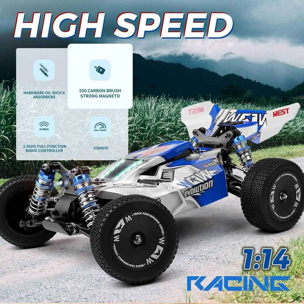 WLtoys144011 1/14 4WD Cars Adults , Max 43 Mph Off-road Fast RC Car,Upgraded version144001V2 ,Suitable for Outdoors C260305