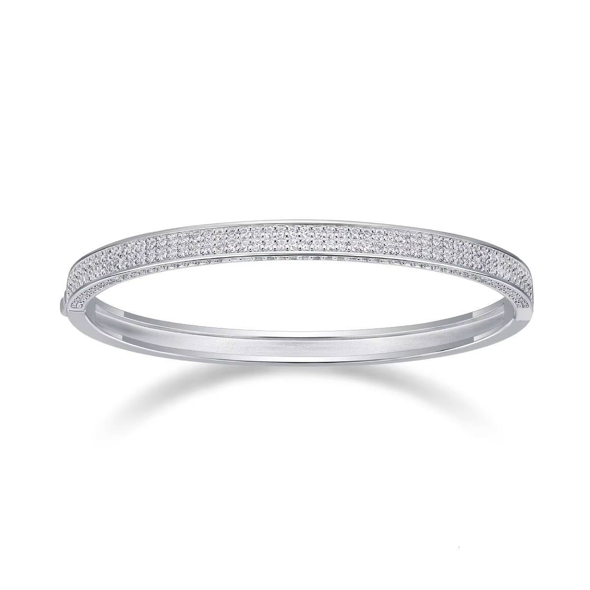 Multi-style Moissanite Cuff Bracelet Fashion Fine Jewelry 925 Sterling Silver Micro Insert VVS1 GRA Moissanite Bangles for Women