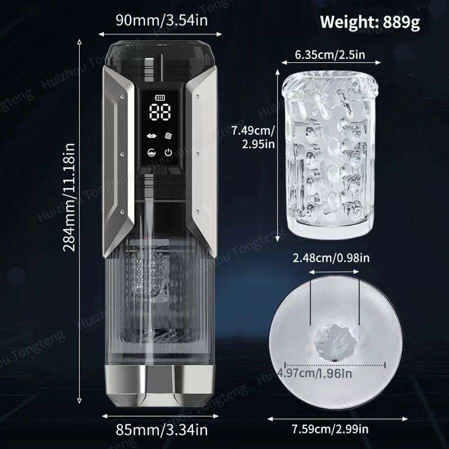 Automatic Male Masturbator Penis Pump Sucking Vibrating Thrusting Rotating 100% Waterproof Blowjob Adult Sex Toy Stroker For Men W260305