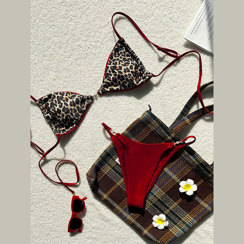 Women's Swimwear New Fashion Lace-Up Swimsuit for Women Beach Sexy Bikini Hot Spring Swimwear Bikini