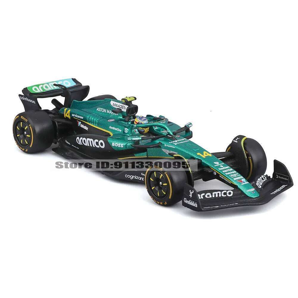 Bburago 1:43 2025 F1 Aston Martin AMR25 #18 Lance Stroll #14 Fernando Alonso Alloy Car Die Cast Model Toy Collectible Z260306