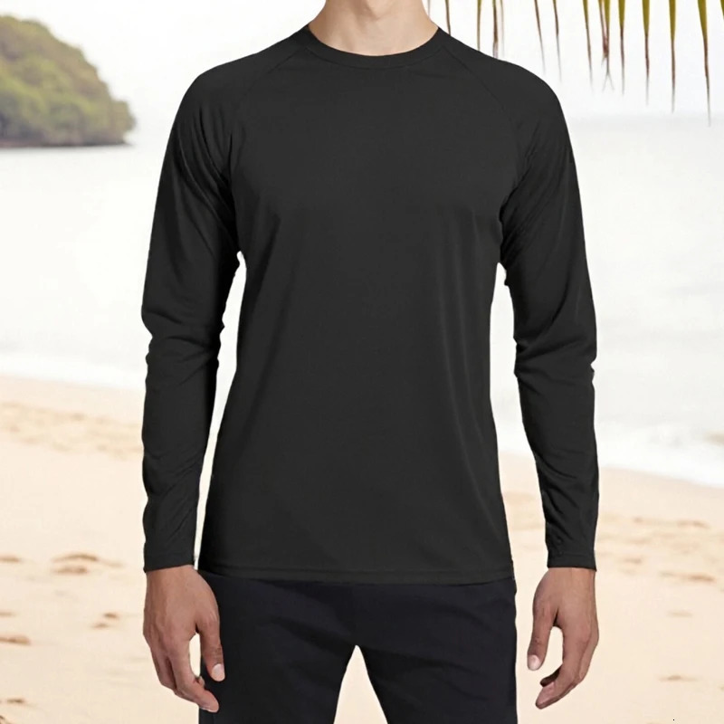 Men s Performance Long Sleeve Tshirts with UPF 50 Sun Protection for Outdoor Activities like Hiking Running and Workouts 260302