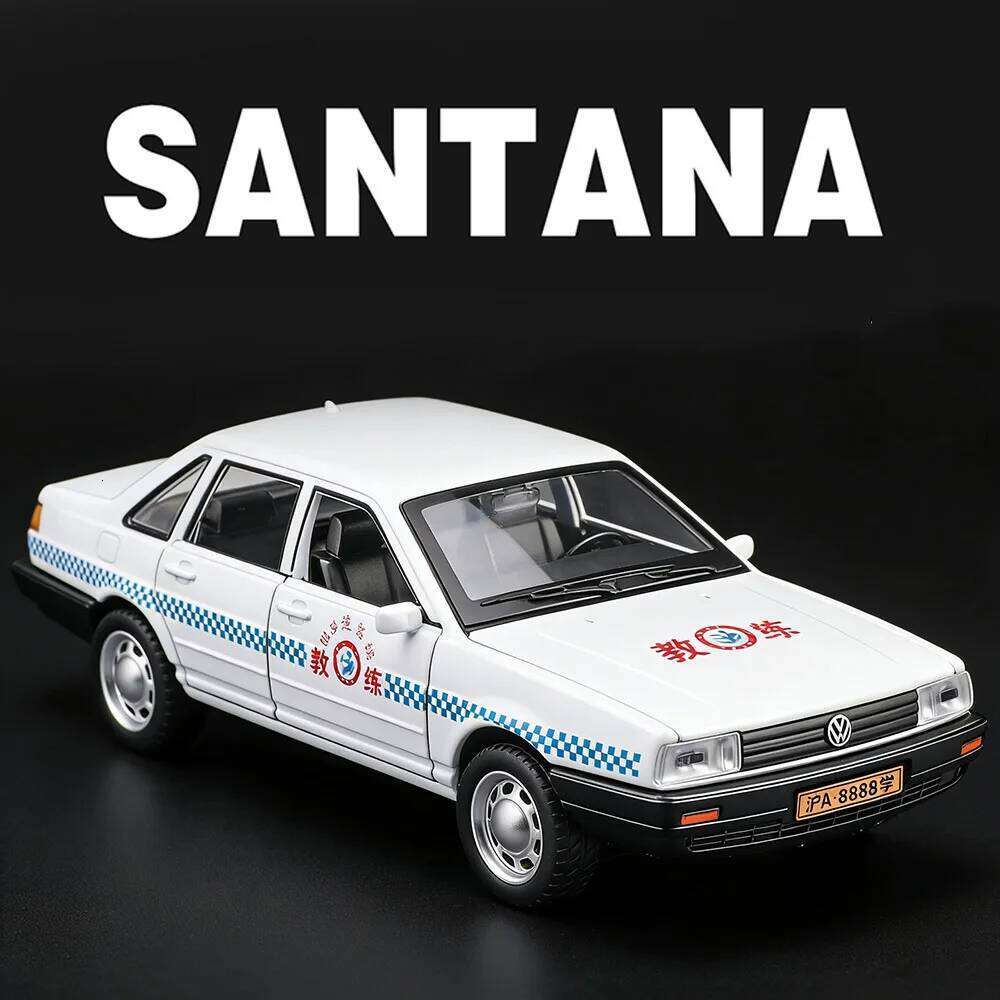 1:32 SANTANA GR86 Toys Car Alloy Diecast Model Doors Opened with Sound Light Pull Back Miniature Models Vehices Hobby Collecting Z260306