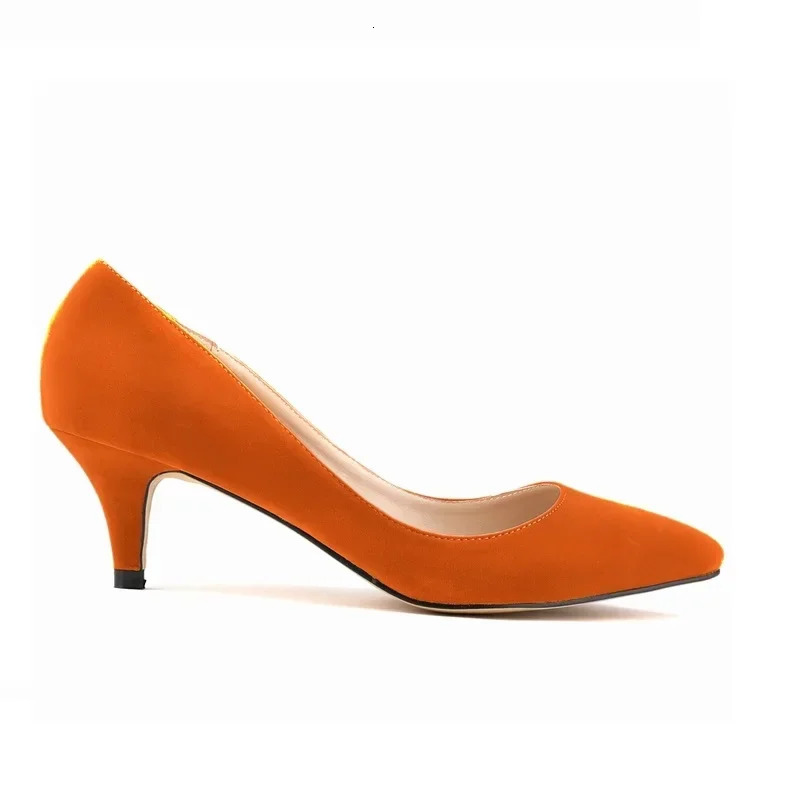 Spring and Autumn 2026 Women Pumps 5cm High Heels Solid Color Breathable Rubber Non slip Sole Latex Insole Work Wedding Shoes 260306