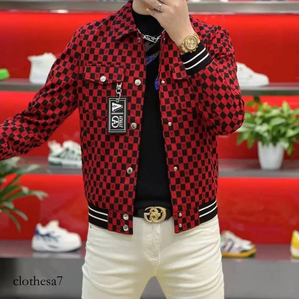 High-end autumn and winter hot-selling stylish outerwear, new casual light luxury jacket, trendy men's outerwear