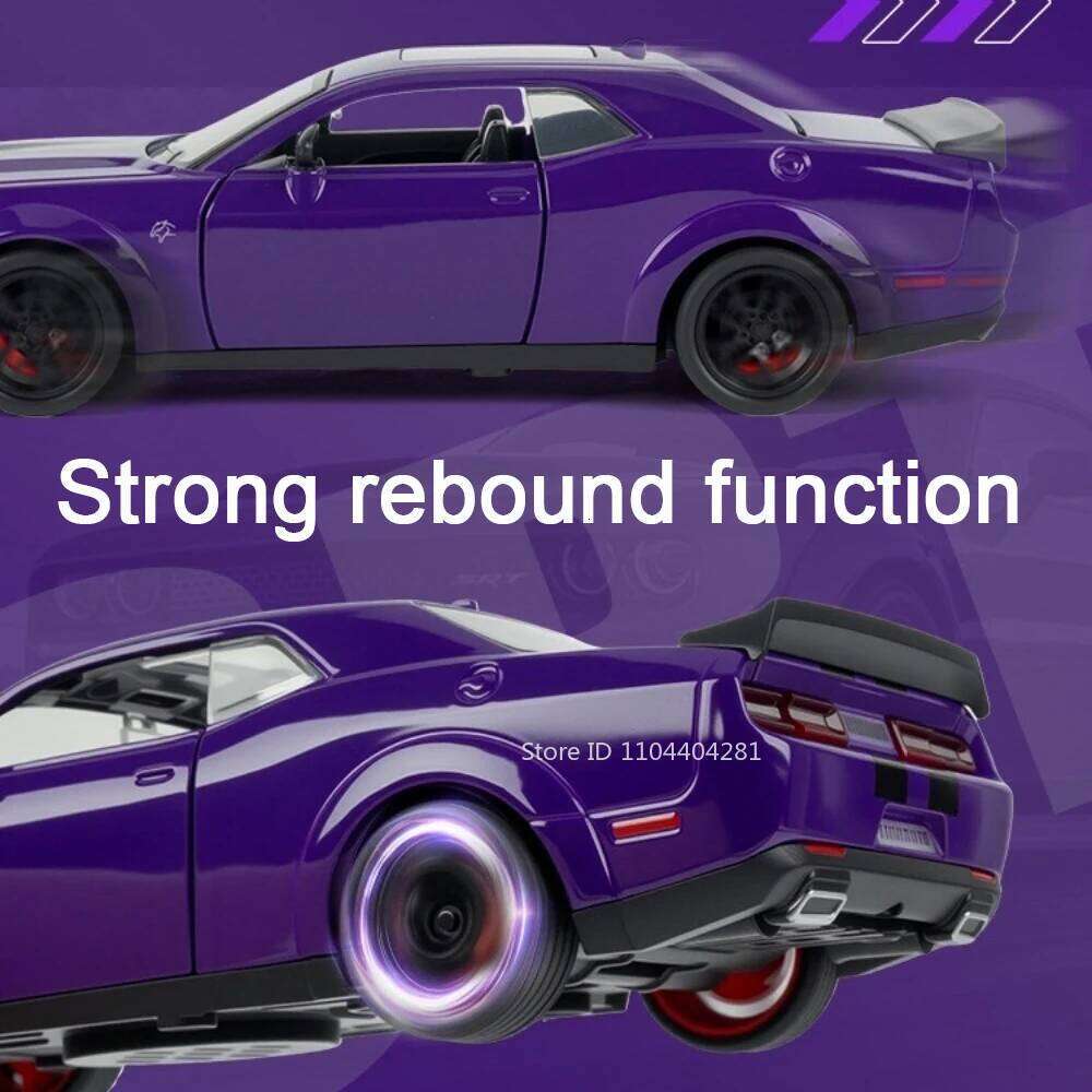 1:32 Hellcat Lambor Revuelto Car Model Alloy Diecast Toy Doors Opened Sound Light Pull Back Miniature Vehice Friend Fashion Gift Z260306