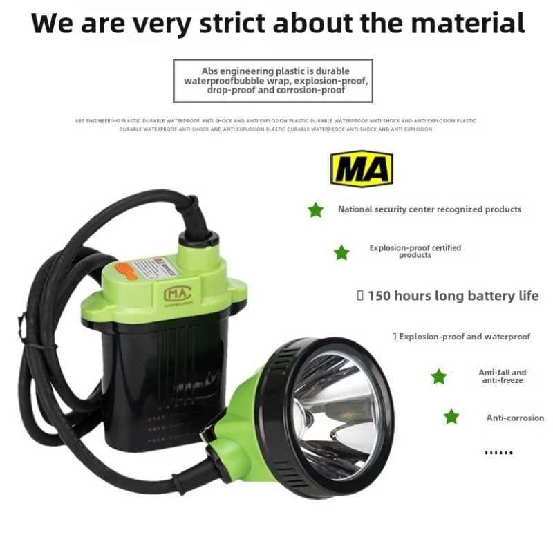 Led Strong Split Mining Light Lithium Battery Long Endurance Safety Helmet Headlight LampWaterproof And Explosion-Proo H260307