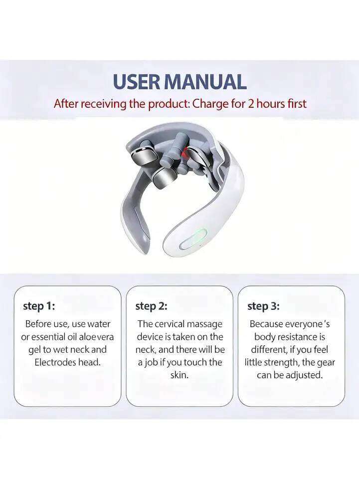 2026 TENS Pulse Back Neck Massage Wireless Smart Sholder Cervical Massager Heating Relief Muscle Punch Beating Health Rechargeab 26Y0307