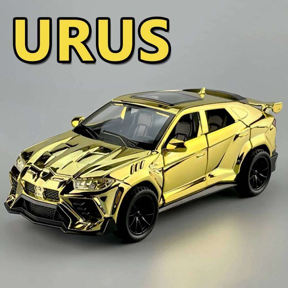 1:32 Lambor URUS SIAN Cars Model Diecast Alloy Toys 6 Doors Opened Sound Light Pull Back Miniature Vehices Boys Birthday Present Z260306
