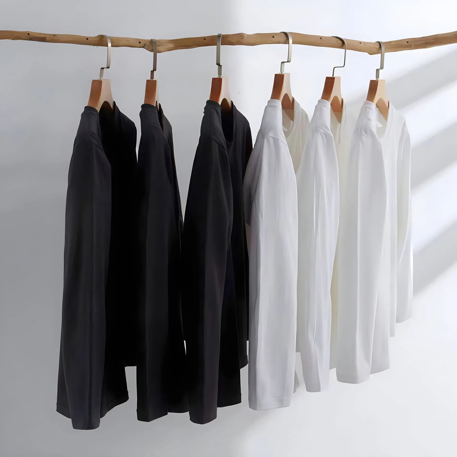 1pcs Pure Cotton T Shirt Spring Autumn Men Long Sleeve Round Neck Tshirts Solid Color Womens Full Length Tops 260302