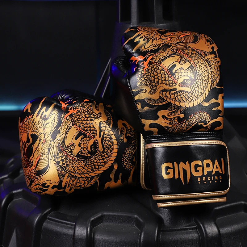 101214oz Boxing Gloves Professional Adult Sanda Muay Thai Fighting Men and Women Training Sandbag Free Fight MMA 260228