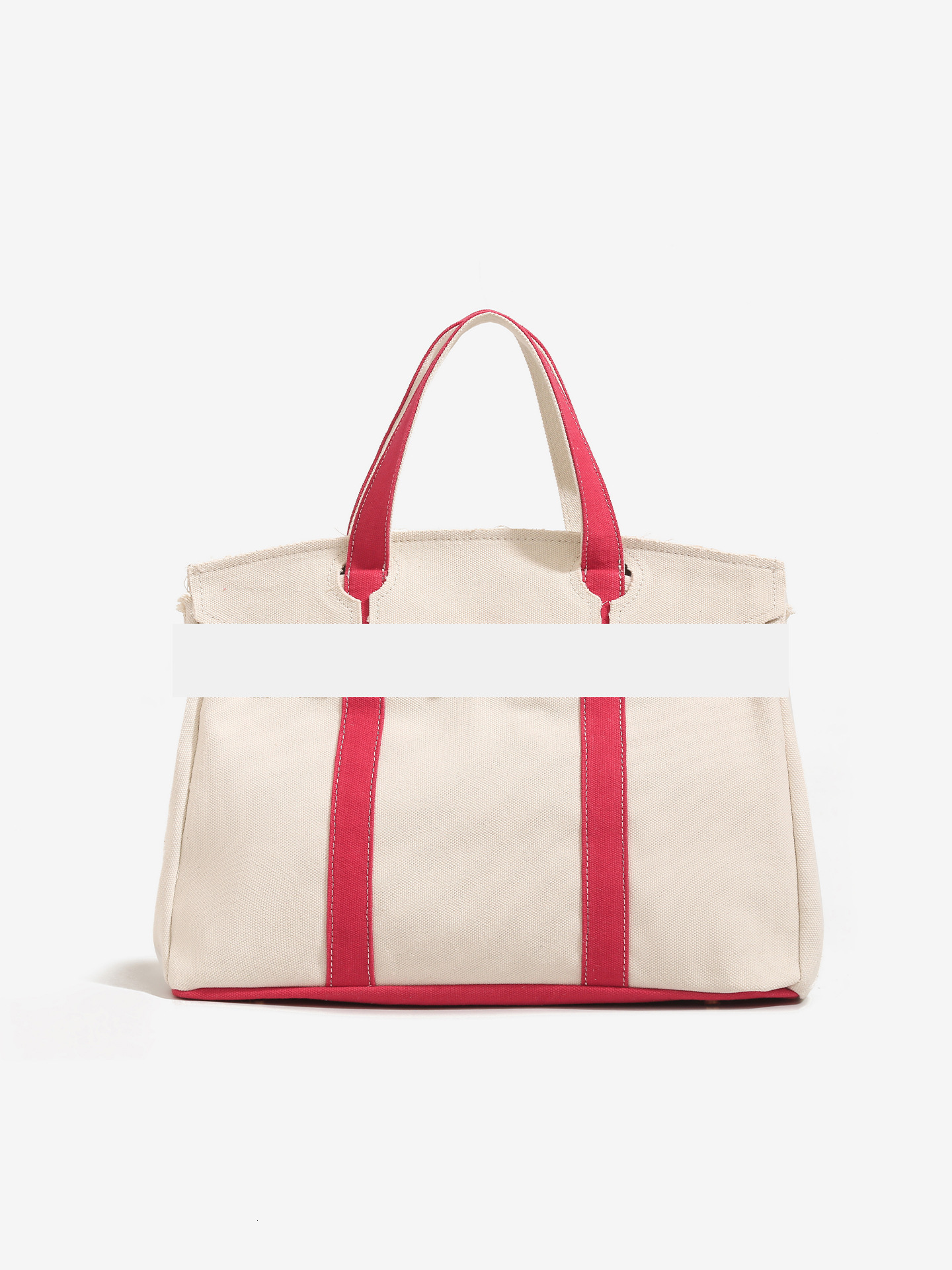 Women's canvas bag new high-end niche design color block handbag large capacity commuting multifunctional shoulder bag designer bag luxury handba