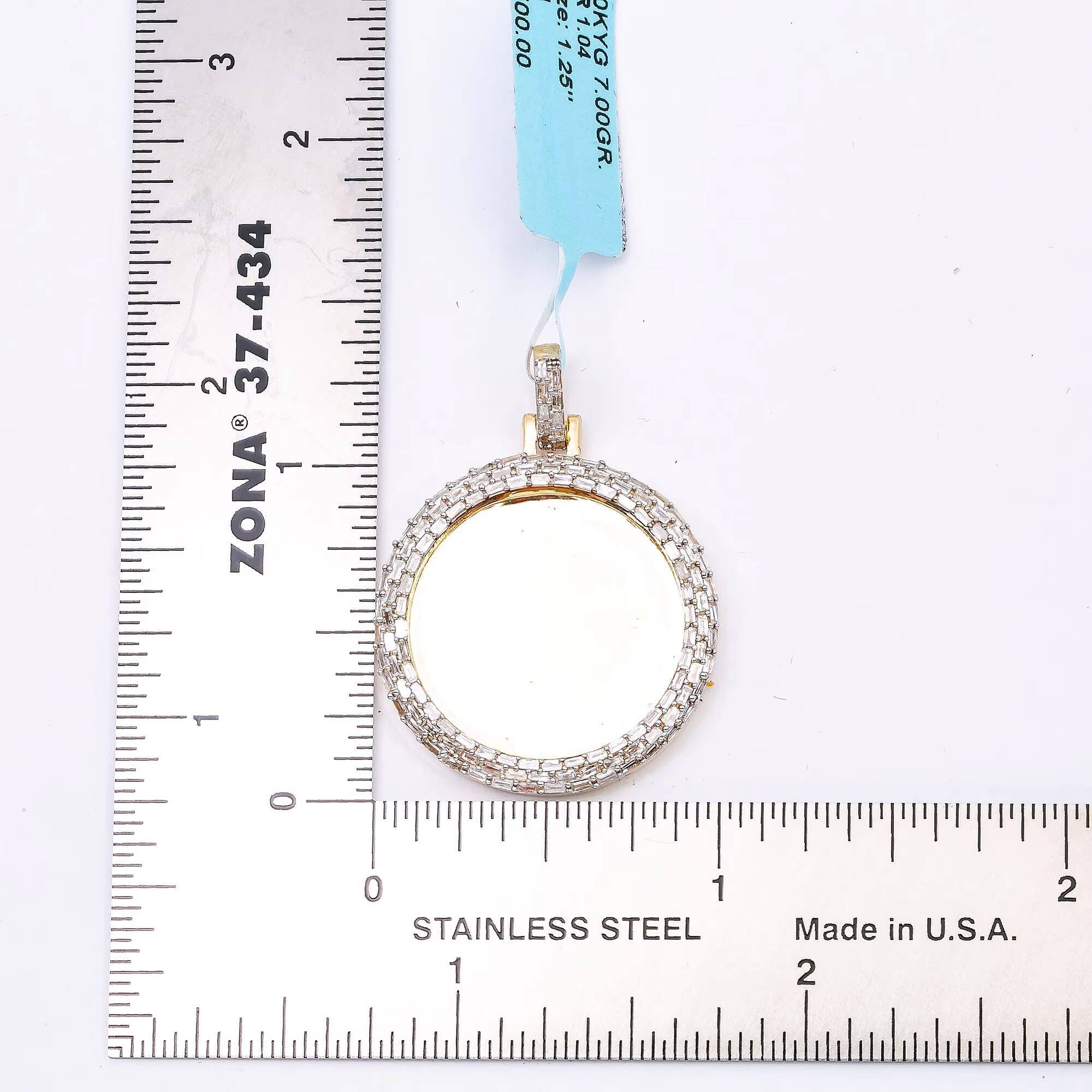 Custom Memory Photo Pendant Hip Hop Iced Out Moissanite Diamond Photo Custom Pendant