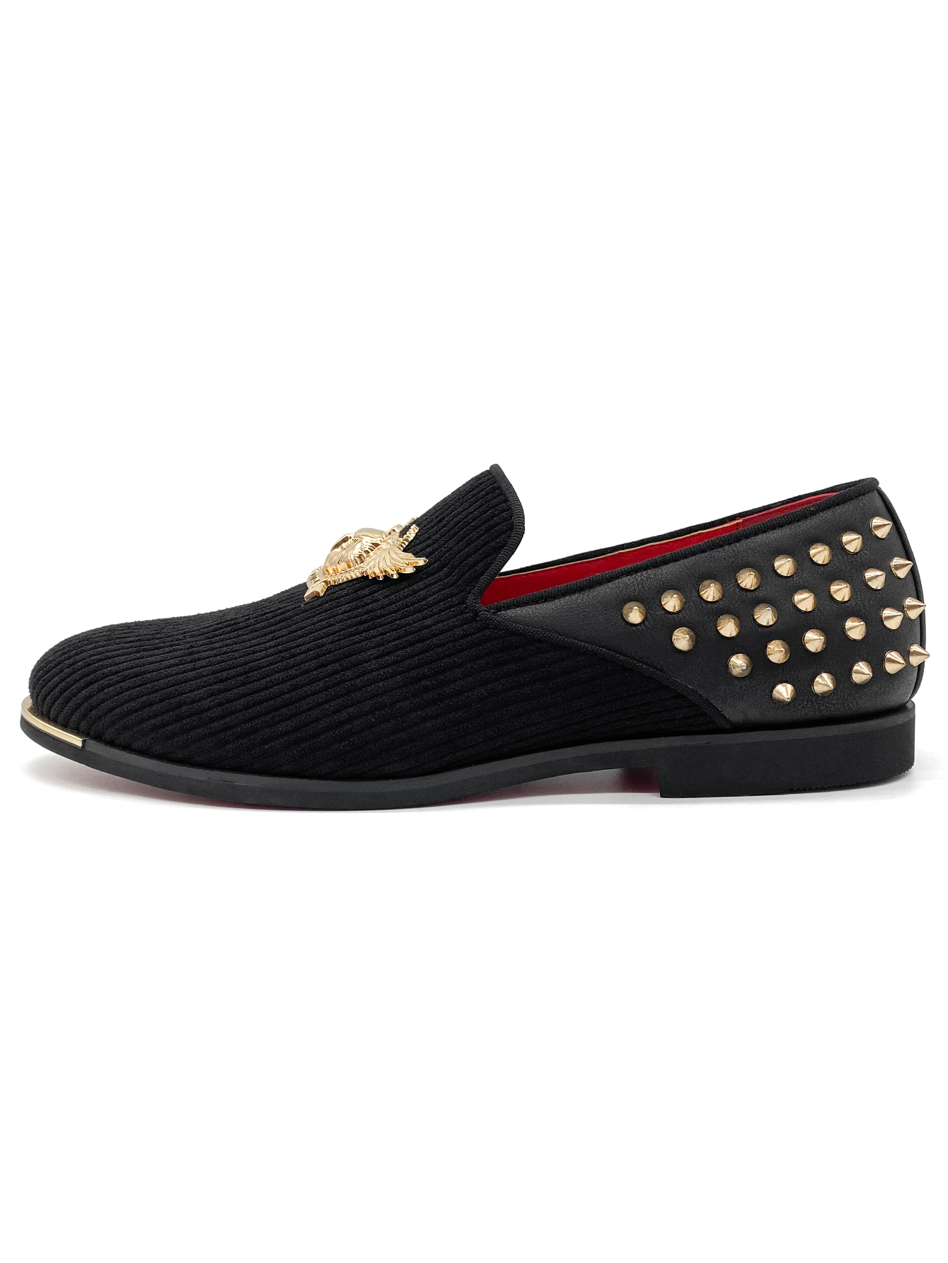 Top quality Rivets Designer dress shoes for men and women Luxury loafers suede Genuine leather casual loafers flats office Sequined shoes with dust ba