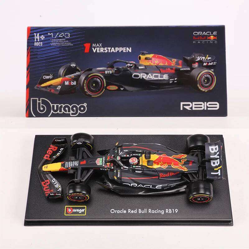 Burago 1:43 Red Bull Racing RB19 2023 NO.1 &11 Alloy Luxury Vehicle Diecast Cars Model Toy Collection Gift Z260306