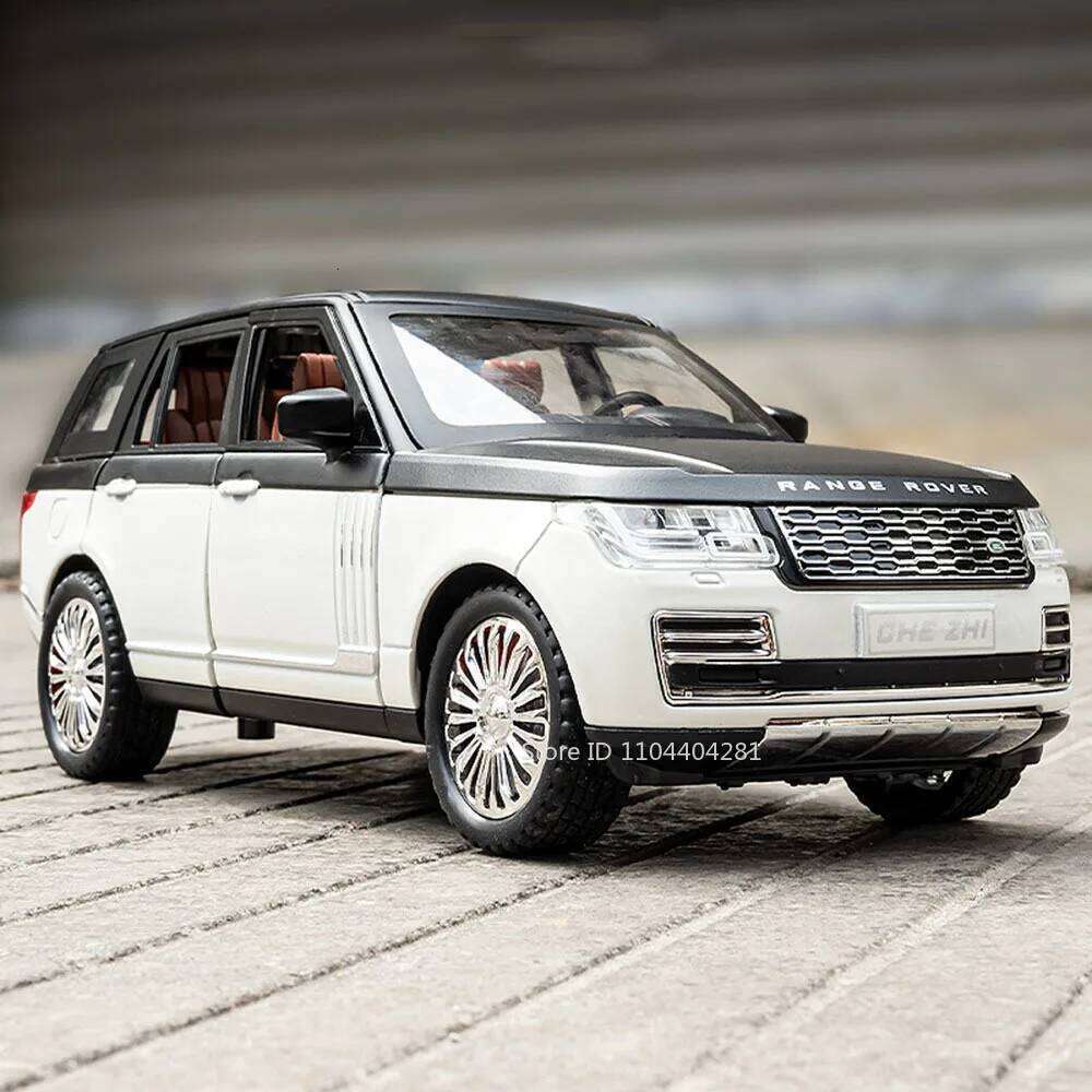 1:24 Land Range Rover SV2022 Model Toys Alloy Diecast Cars 6 Doors Opened Sound Light Pulll Back Vehices Birthday Surprise Z260306