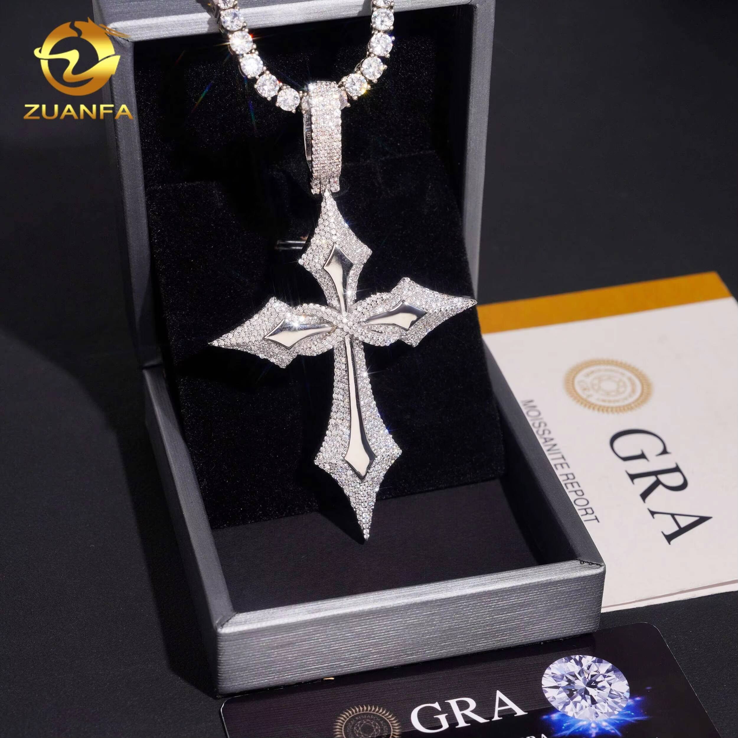 New Arrivals Hip Hop Style Pass Diamond Tester 925 Sterling Silver VVS Moissanite Iced Out Pendant