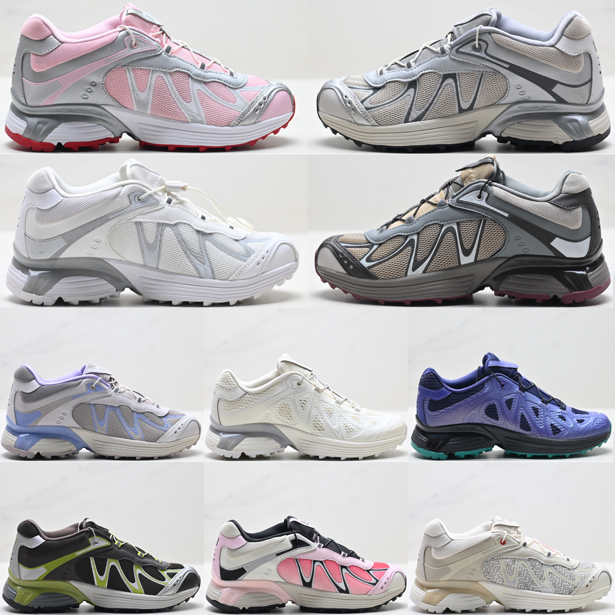 10A xt whispers men women trail running shoes designer outdoor hiking Non-slip drawstring sneakers White Lunar Rock Black Asphalt Ashes Of Roses Walnut Peat trainers