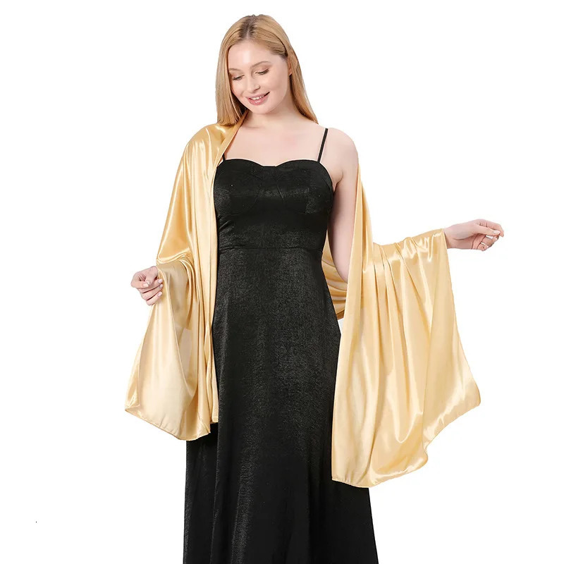 Elegant Silky Evening Dresses Shawls for Women Wedding Party Shawl Bride Bridesmaid Boleros Shrugs Banquet Capes Wraps 260302