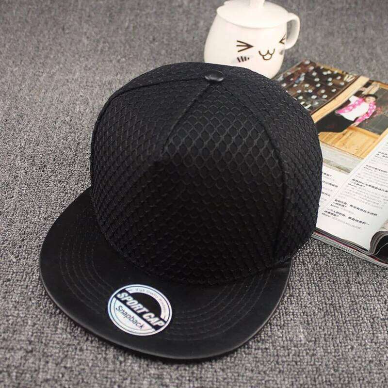 5 Colors New Hot Sale Plastic Triangle Baseball Hip Hop Flat-brimmed Hat Snapback Cap Hats for Men and Women Y260304