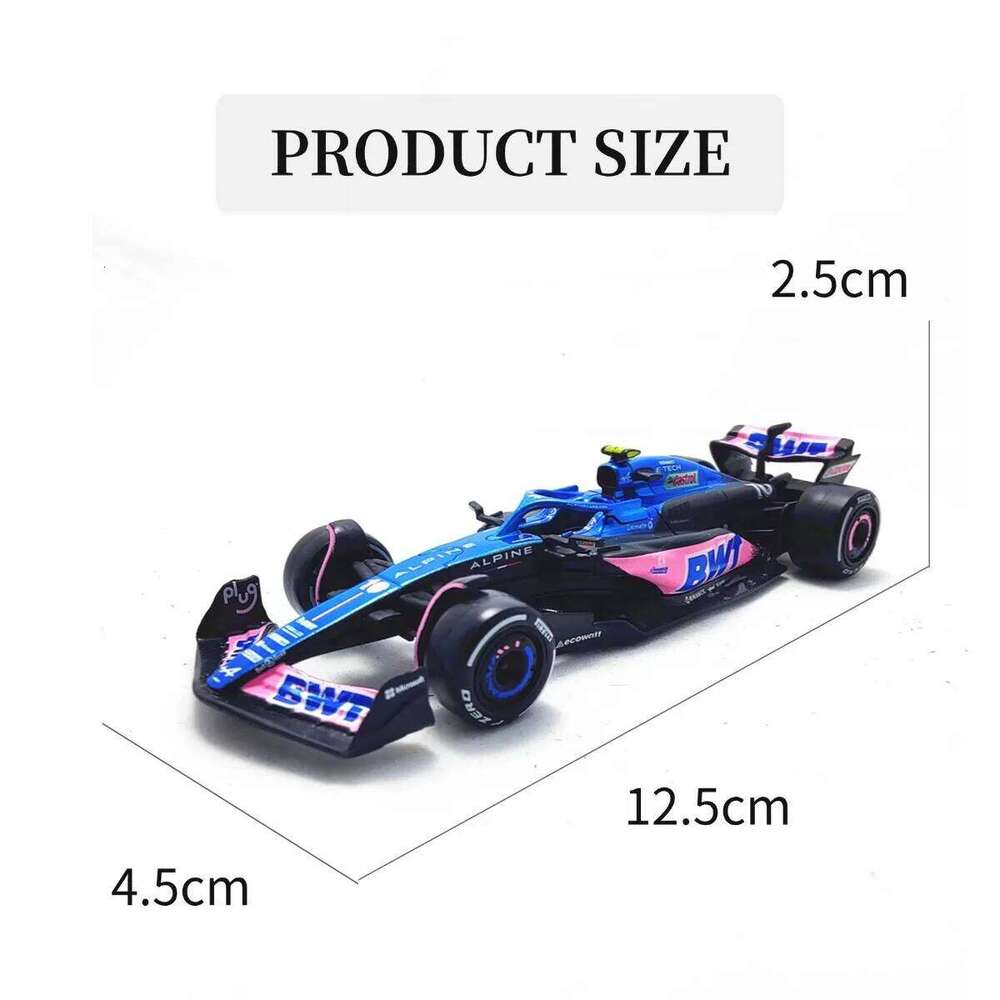 Bburago BWT Alpine A523 #10 Pierre Gasly F1 Car Model, 1:43 Scale Formula 1 Racing French Team Miniature Collectible Figure Toy Z260306