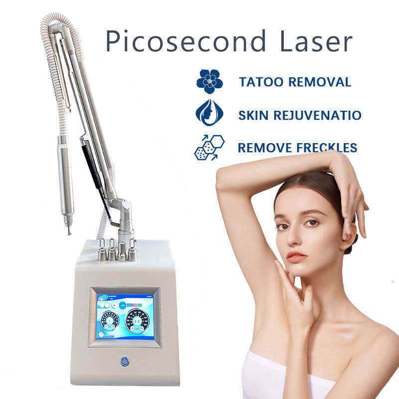 Good Quality Pico Laser Tattoo Removal Machine Q Switched Nd Yag Laser Condenser 24H Working Pigment Eyebrow Eyeline Freckle Removal Skin Color Bright